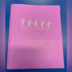 PenGear Folder - Purple w Dancing Skeletons